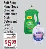 Smart & Final Soft Soap Hand Soap or Palmolive Dish Detergent offer