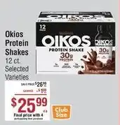Smart & Final Oikos protein shakes offer