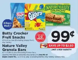 ShopRite Betty Crocker Fruit Snacks offer