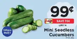 ShopRite Mini Seedless Cucumbers offer