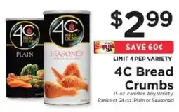 ShopRite 4c bread crumbs offer