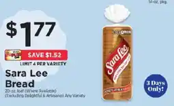 ShopRite Sara Lee Bread offer