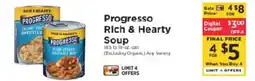 ShopRite Progresso Rich & Hearty Soup offer