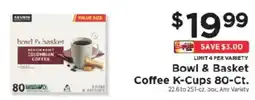ShopRite Bowl & Basket Coffee K-Cups offer