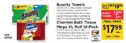 ShopRite Bounty Towels offer