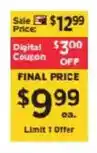 ShopRite Digital Coupon offer