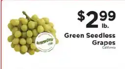 ShopRite Green Seedless Grapes offer
