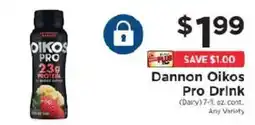 ShopRite Dannon Oikos Pro Drink offer