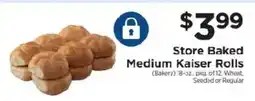 ShopRite Store Baked Medium Kaiser Rolls offer