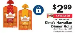 ShopRite King's Hawaiian Dinner Rolls offer