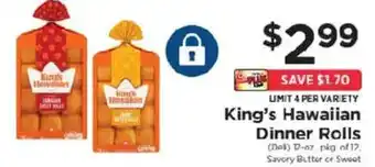 ShopRite King's Hawaiian Dinner Rolls offer