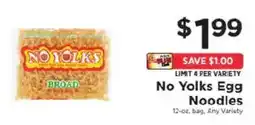 ShopRite No Yolks Egg Noodles offer