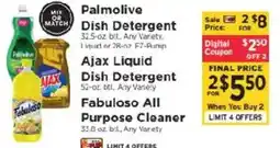 ShopRite Palmolive Dish Detergent offer