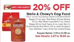 ShopRite Stella & Chewy's Dog Food offer