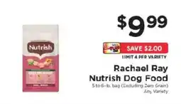 ShopRite Rachael Ray Nutrish Dog Food offer