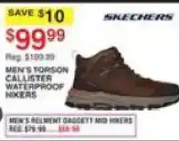 Dunham's Sports Skechers men's torsion callister waterproof hikers offer