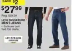 Dunham's Sports Levi Signature men's jeans offer