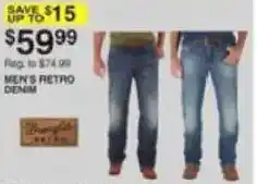 Dunham's Sports Levi's men's retro denim offer