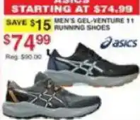 Dunham's Sports Asics men's gel-venture 11 running shoes offer