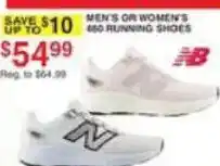 Dunham's Sports New Balance men's or women's 460 running shoes offer