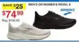 Dunham's Sports Brooks men's or women's revel 8 offer
