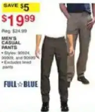 Dunham's Sports Full Blue men's casual pants offer