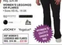 Dunham's Sports Jockey Yogalux women's leggings or flares offer