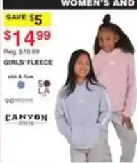 Dunham's Sports Canyon Girls' Fleece offer