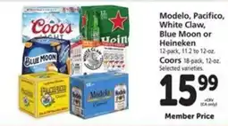 Vons Modelo, Pacifico, White Claw, Blue Moon or Heineken offer