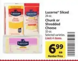 Vons Lucerne Sliced Cheese offer