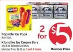 Vons Popside Ice Pops offer