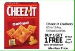 Vons Cheez-it Crackers offer