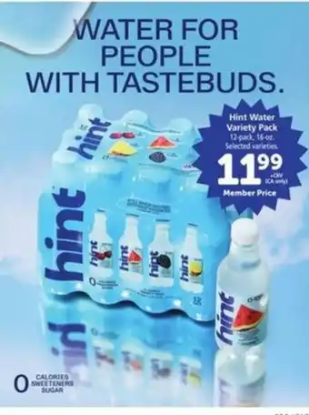 Vons Hint Water Variety Pack offer