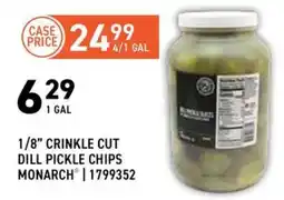 US Foods Chef's Store Monarch 1/8" Crinkle Cut Dill Pickle Chips offer