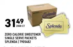 US Foods Chef's Store Splenda zero calorie sweetener offer