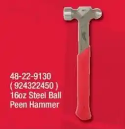 Fastenal 16oz Steel Ball Peen Hammer offer