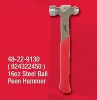 16oz Steel Ball Peen Hammer