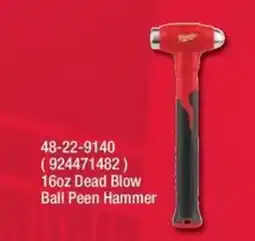 Fastenal Milwaukee 16oz Dead Blow Ball Peen Hammer offer