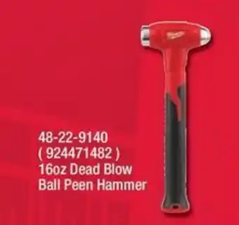 Milwaukee 16oz Dead Blow Ball Peen Hammer