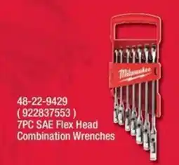Fastenal Milwaukee 7pc sae flex head combination wrenches offer