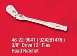 Fastenal 3/8" Drive 12" Flex Head Ratchet offer