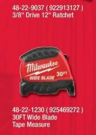 Milwaukee 3/8" Drive 12" Ratchet