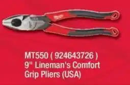 Fastenal Milwaukee 9" Lineman's Comfort Grip Pliers offer