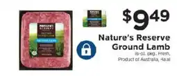ShopRite Nature's Reserve Ground Lamb offer