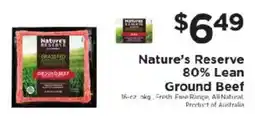 ShopRite Nature's Reserve Ground Beef offer