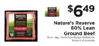 ShopRite Nature's Reserve Ground Beef offer