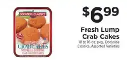 ShopRite Dockside Classics Fresh Lump Crab Cakes offer