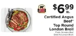 ShopRite Certified Angus Beef Top Round London Broil offer