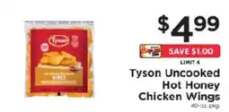ShopRite Tyson Uncooked Hot Honey Chicken Wings offer