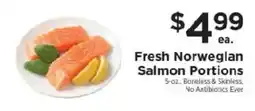 ShopRite Fresh Norwegian Salmon Portions offer